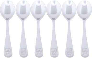Repas - Couverts Enfant, Adulte - Cuillères à soupe Ourson - Lot de 6