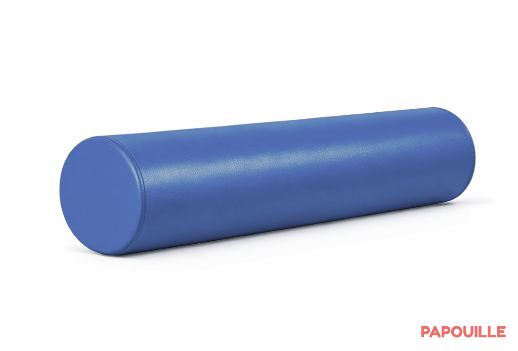 Petit module cylindre court en mousse pvc diam. 15 cm x l. 60 cm bleu