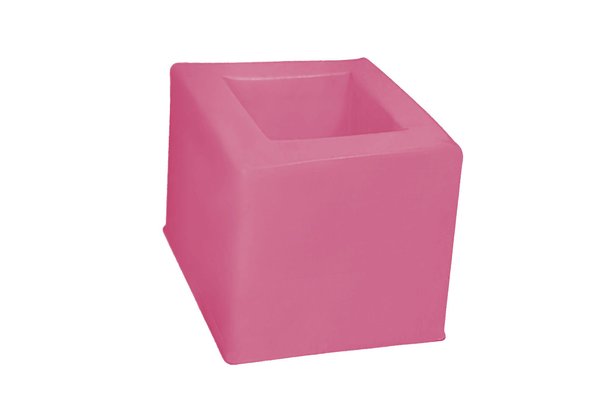 Mobilier - Meuble en mousse et Pouf - Cube de rangement 38 cm - Rose