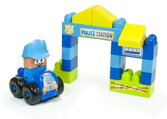 Jouets - Jeux de Construction - Coffret 18 pieces police
