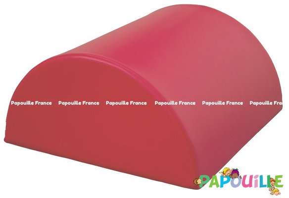Motricité - Module de Motricité Bébé - Module bloc demi 1/2 rond en mousse pvc h.23cm rose