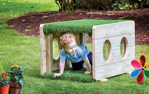 Mobilier - Aire de jeux et structure extérieure - Tunnel à ramper d'extérieur - en bois