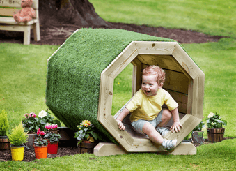 Mobilier - Aire de jeux et structure extérieure - Tunnel octogonal d'extérieur - en bois