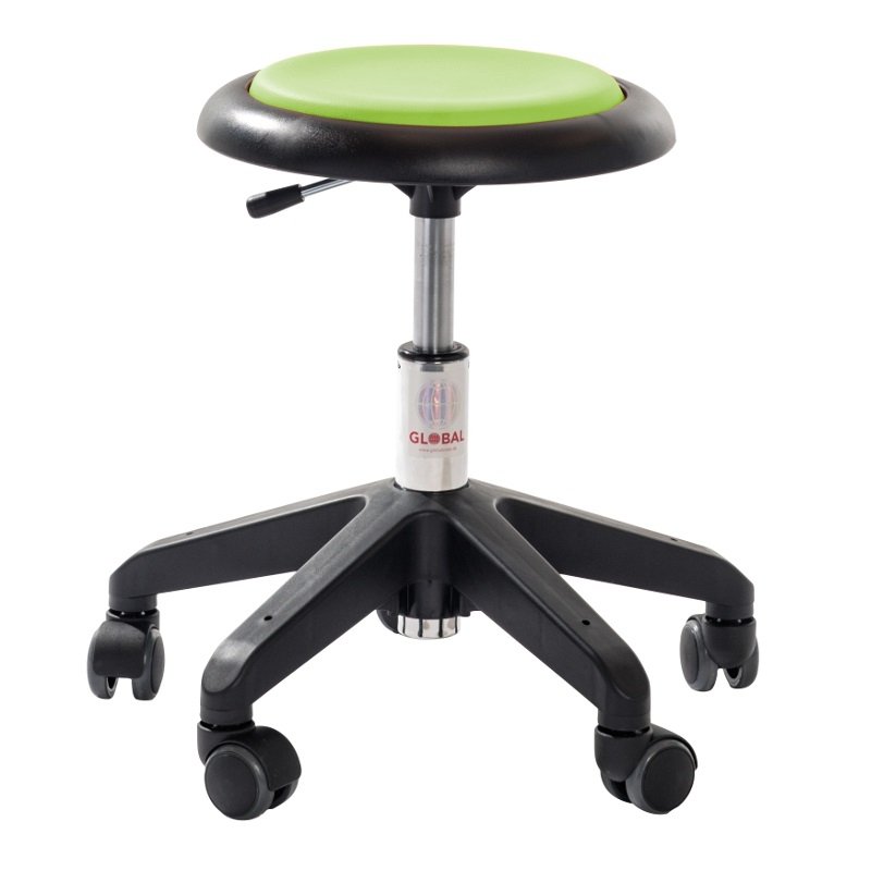 Tabouret petite enfance rembourré réglable en hauteur Micro simili-cuir
