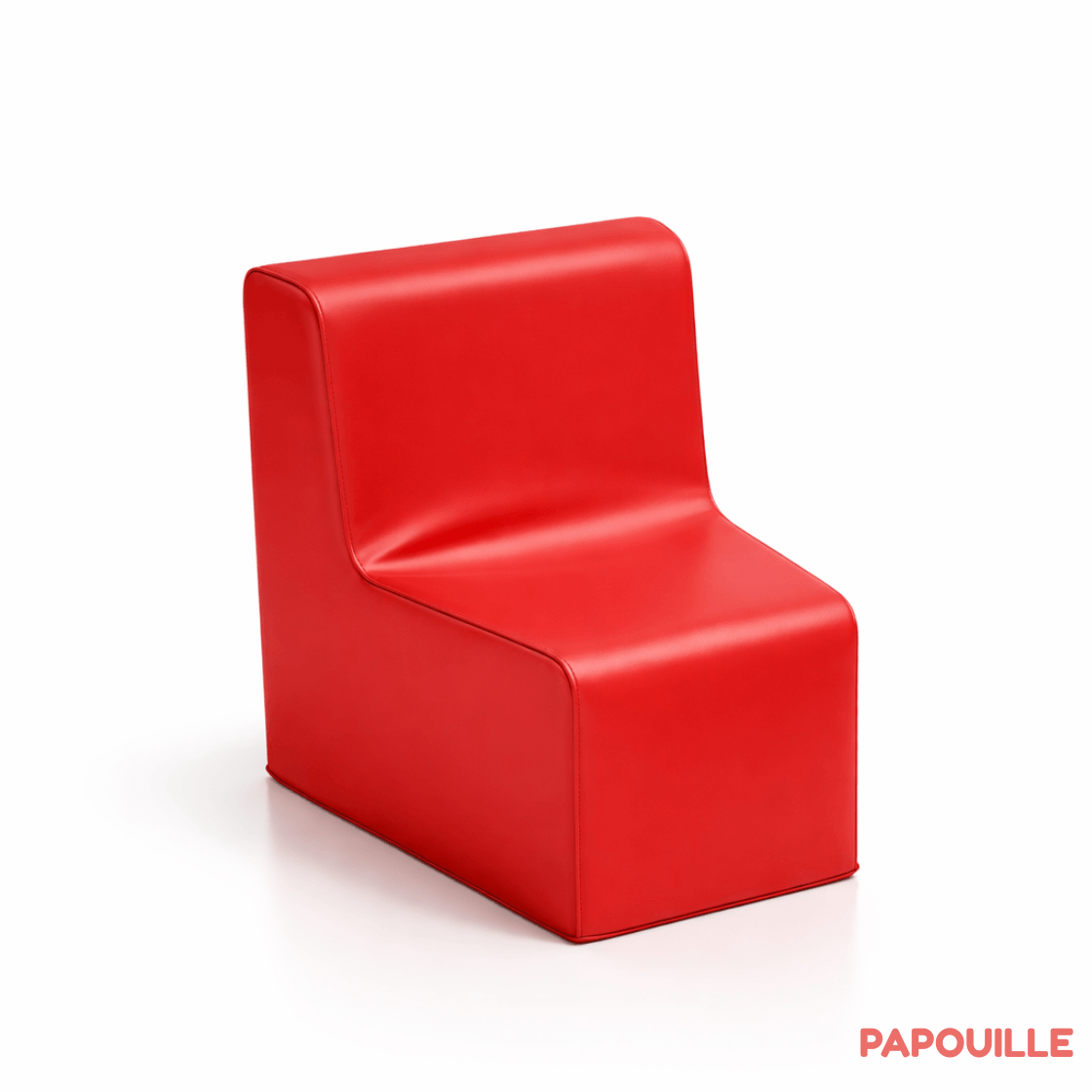 Chauffeuse d'angle 32 cm rouge