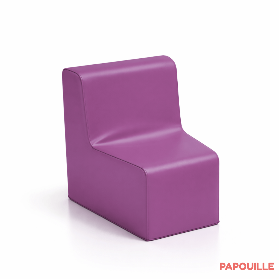 Chauffeuse d'angle 32 cm parme