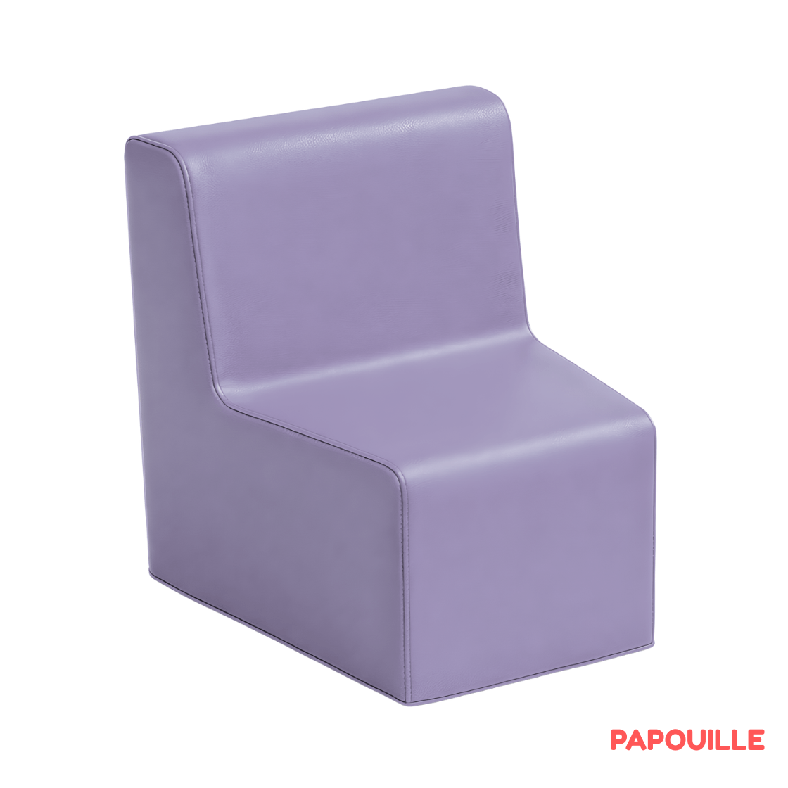 Chauffeuse angle 17 cm parme
