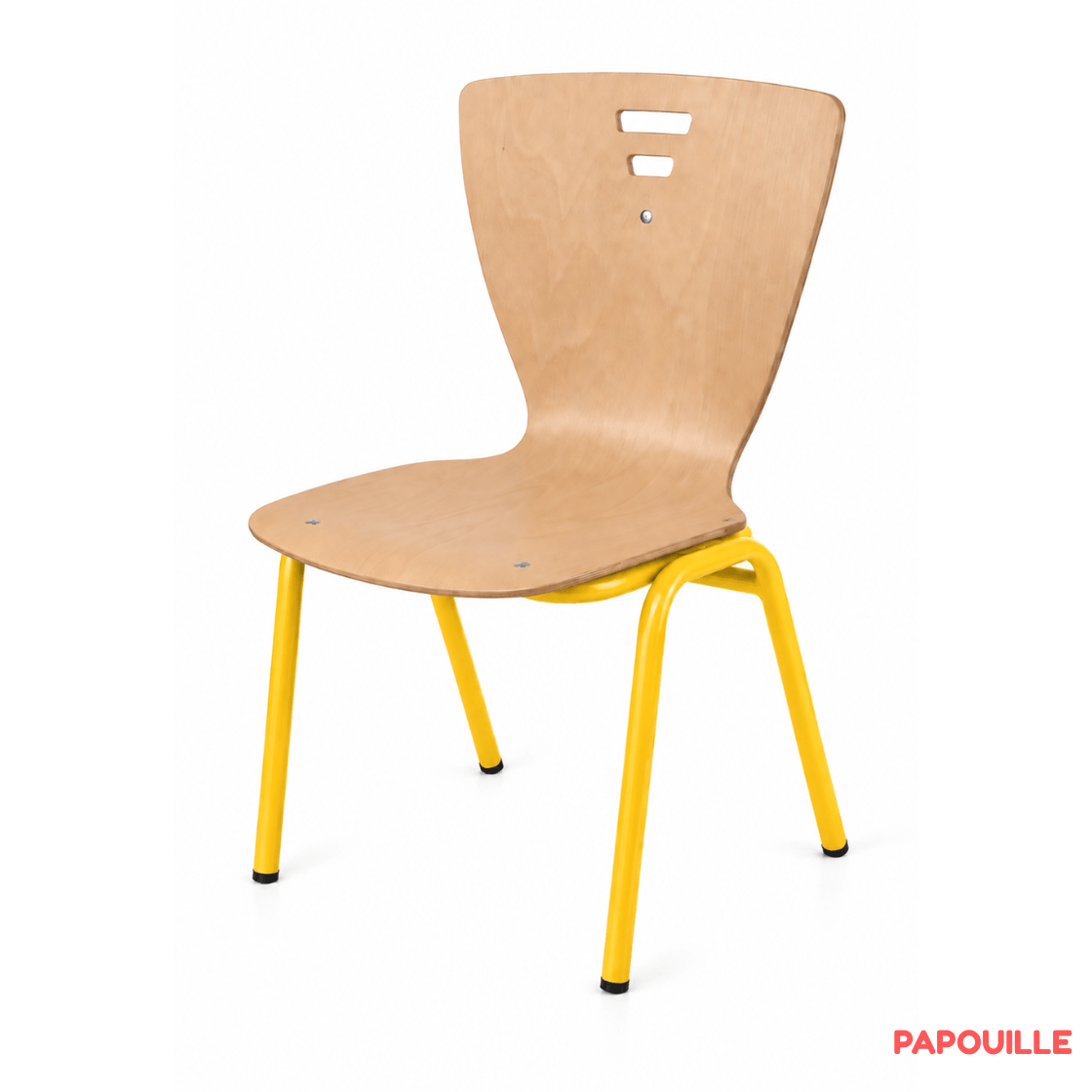 Chaise basse adulte H35cm - Jaune