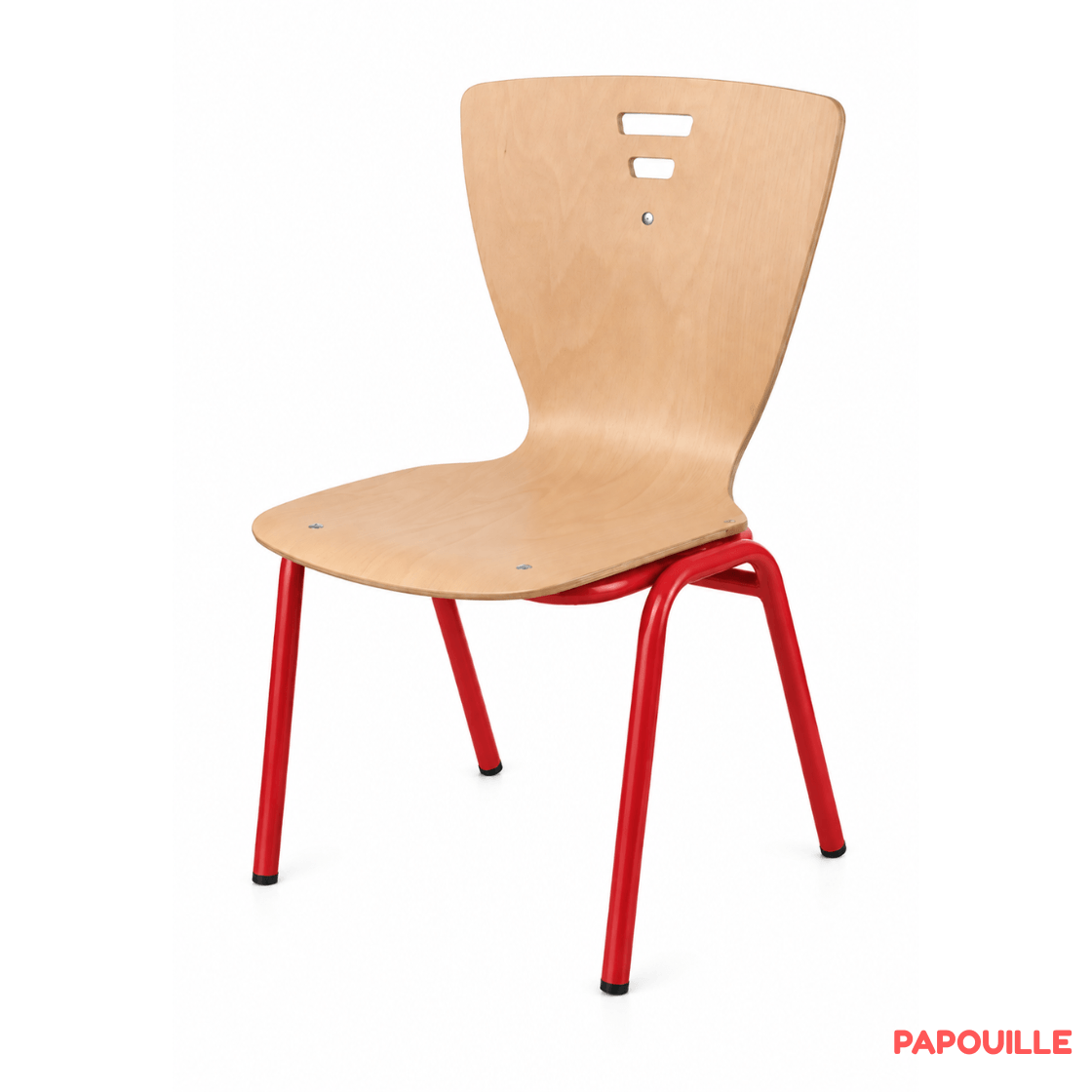 Chaise basse adulte H35cm - Rouge