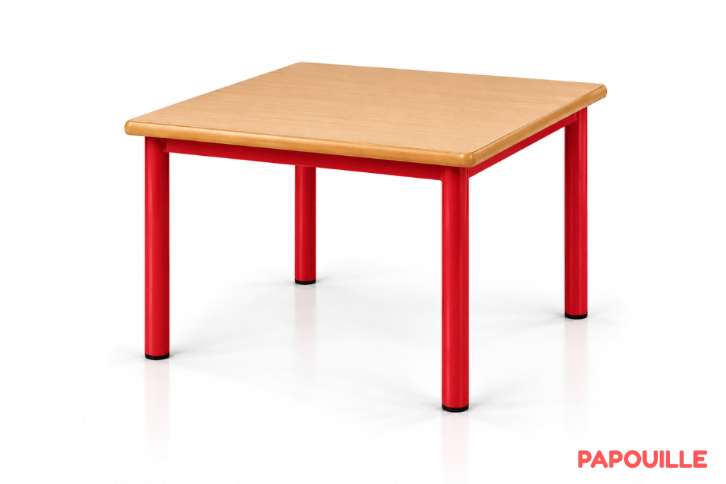 Table Bermudes mélaminé - 60 x 50 cm - T1- Rouge