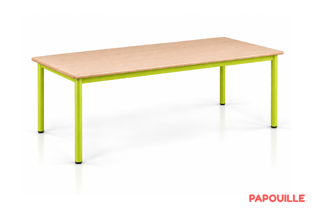 Table Bermudes mélaminé 180 x 80 cm - T2 - Vert