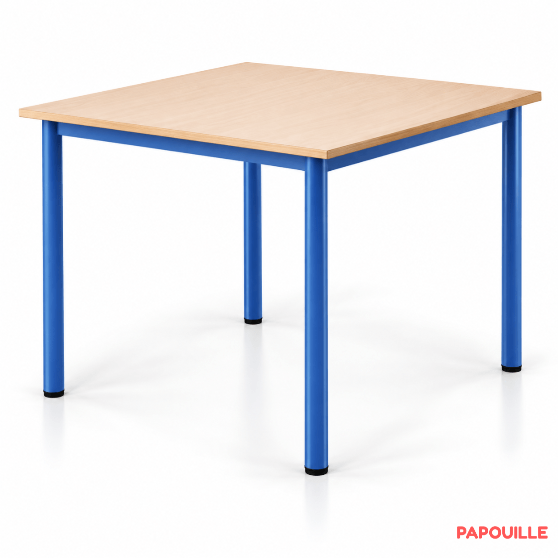 Table carrée Bermudes mélaminé - 80 x 80 cm - T1 - Bleu