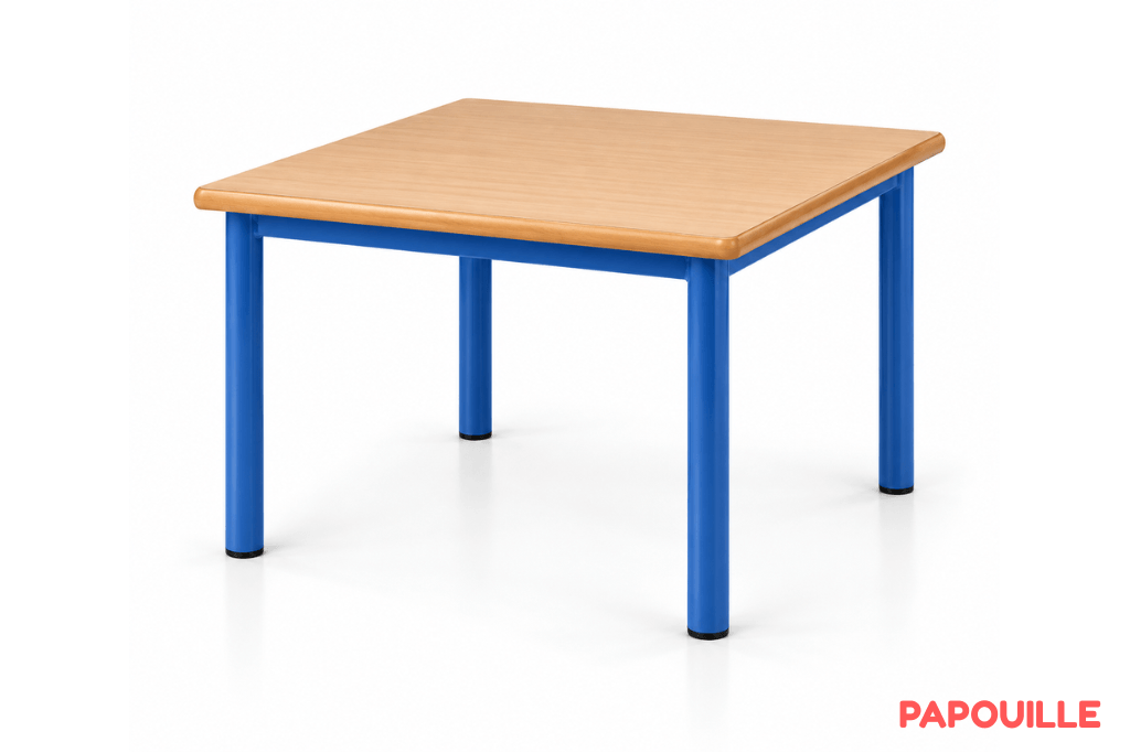 Table Bermudes mélaminé - 60 x 50 cm - T3 - Bleu
