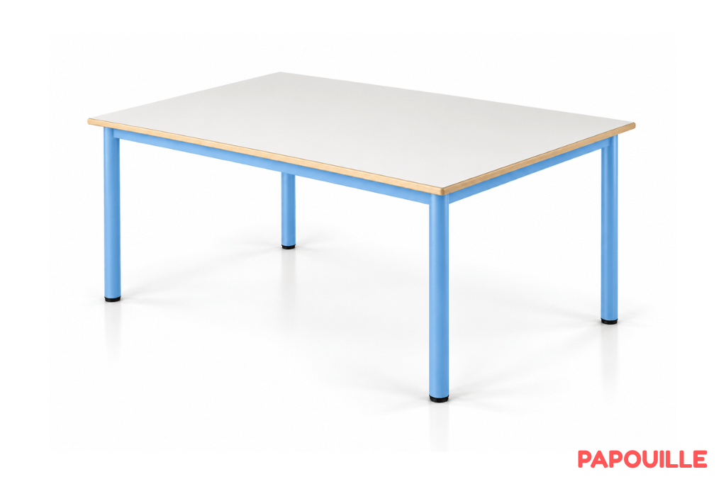 Table Bermudes mélaminé 140 x 80 cm - T0 - Ciel