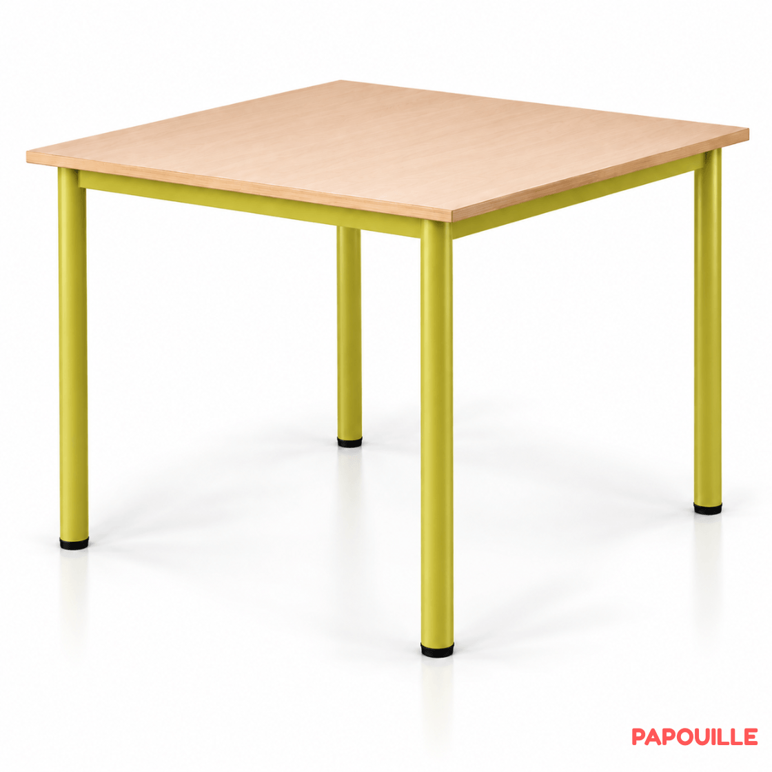 Table carrée Bermudes mélaminé - 80 x 80 cm - T2 - Vert