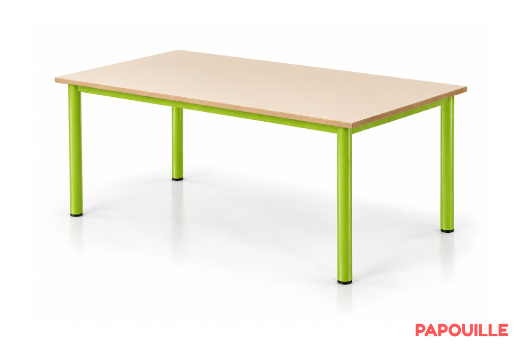 Table Bermudes mélaminé 120 x 50 cm - T3 - Vert