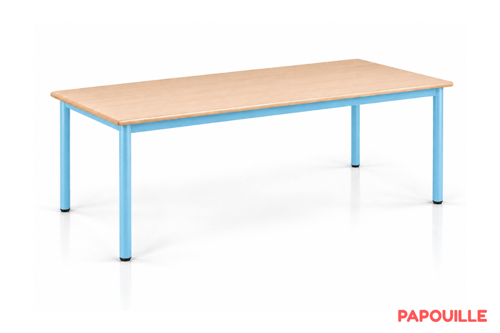 Table Bermudes mélaminé 200 x 80 cm - T2 - Ciel