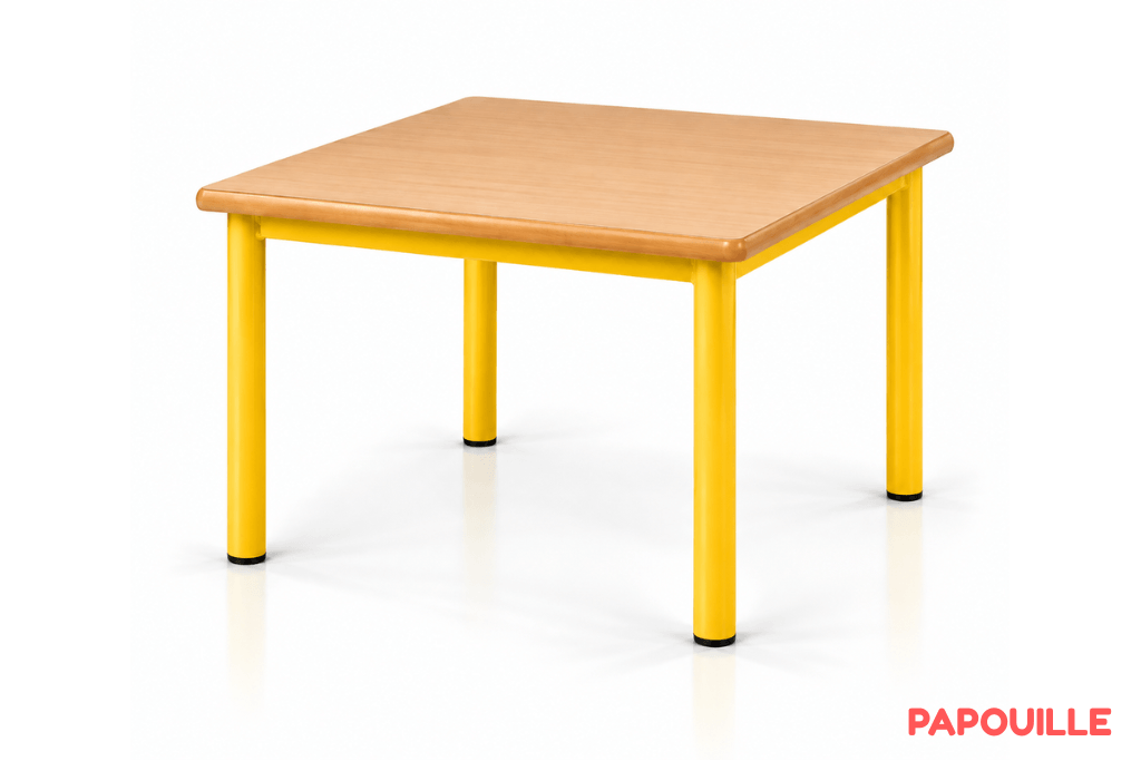 Table Bermudes mélaminé - 60 x 50 cm - T3 - Jaune