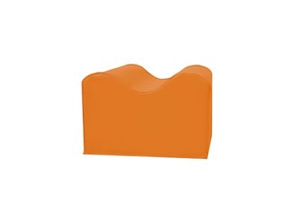 Motricité - Module de Motricité Bébé - Module petite vague ondulé en mousse orange