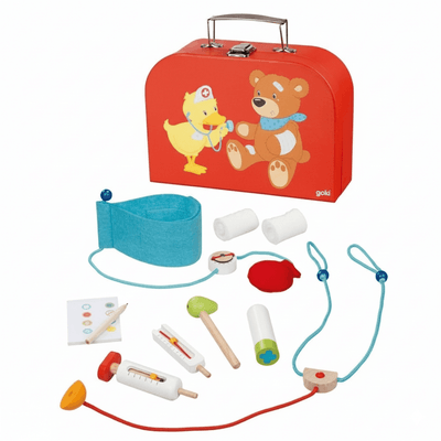 Jouets - Jouets d'Imitation et d'Imagination - Mallette de docteur, 10 éléments