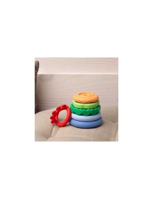 Jouets - Jouets à Empiler ou à Encastrer - Tour à empiler Arc-en-ciel - Little L