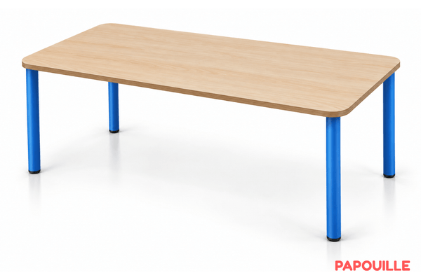 Mobilier - Table crèche et scolaire - Table Bermudes 120 x 60 cm - T00 - Bleu