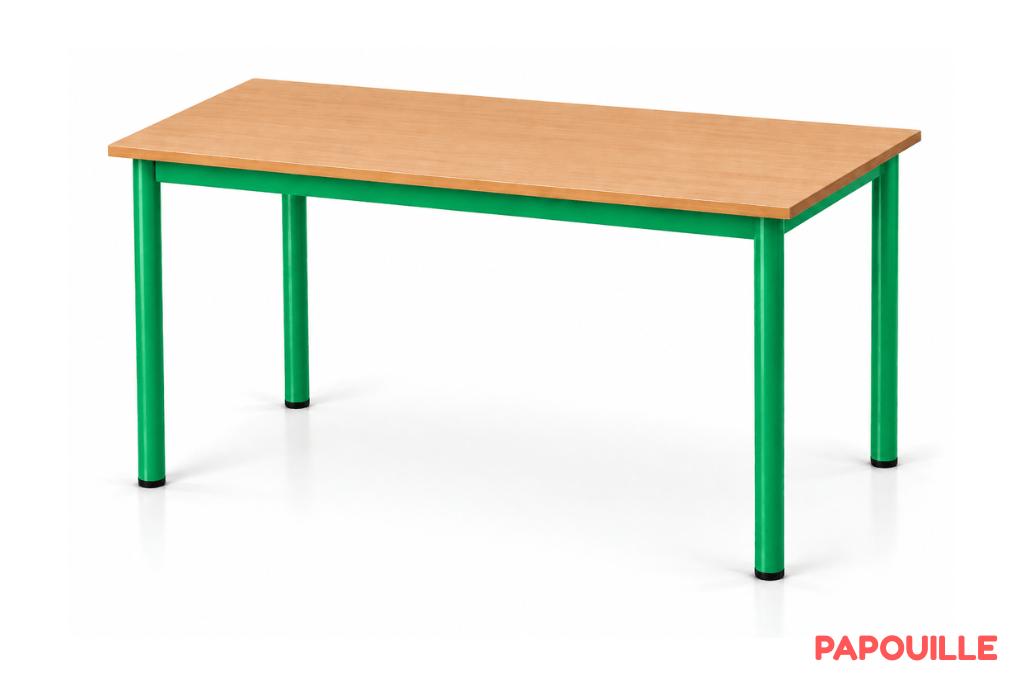 Table Bermudes 130 x 50 cm - H76 cm T6 - Vert