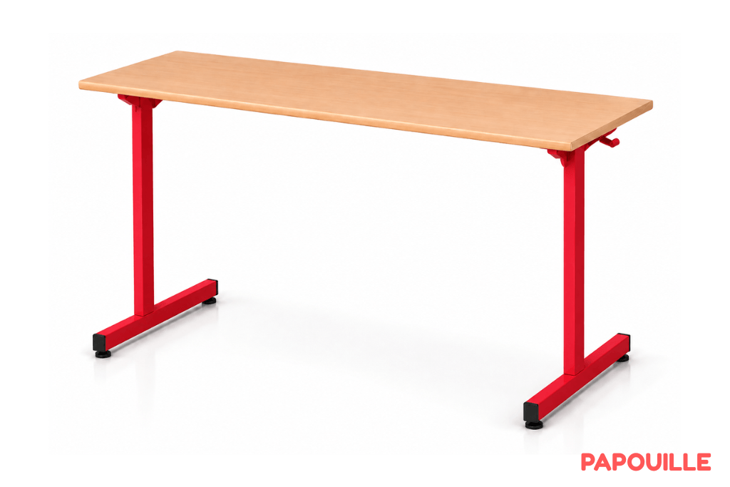 Table Beli 130 x 50 cm - H64 cm T4 - Rouge