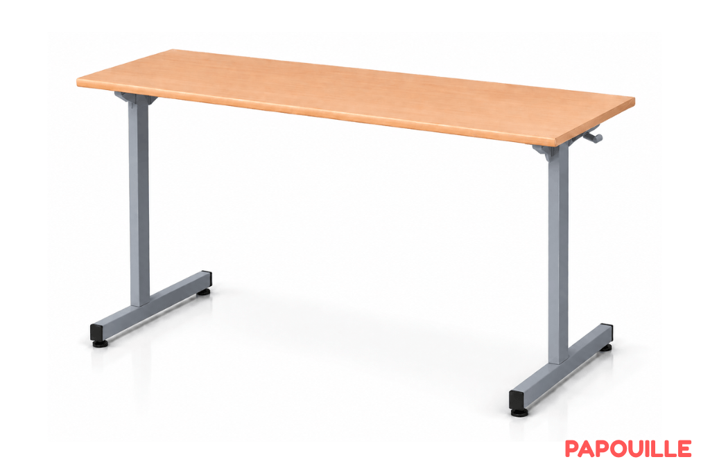 Table Beli 130 x 50 cm - H82 cm T7 - Gris