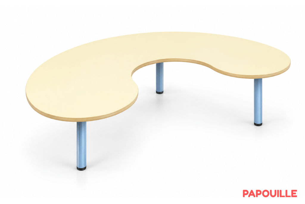 Table en forme haricot - T0 - Ciel