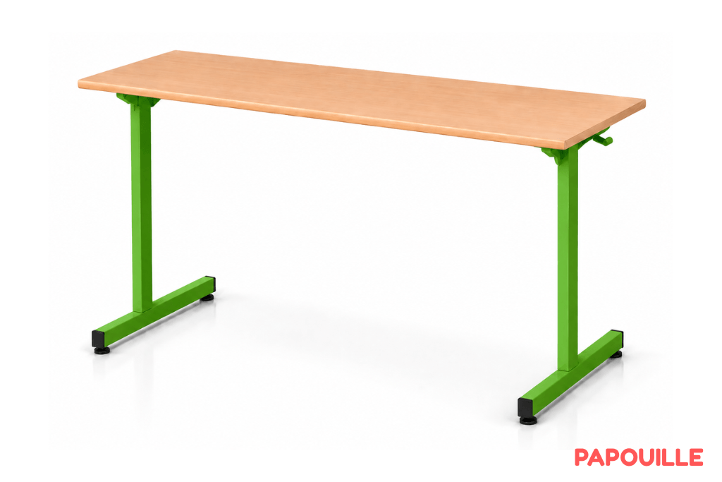 Table Beli 130 x 50 cm - H82 cm T7 - Vert