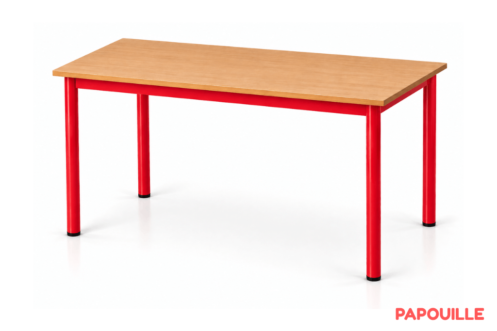 Table Bermudes 130 x 50 cm - H76 cm T6 - Rouge