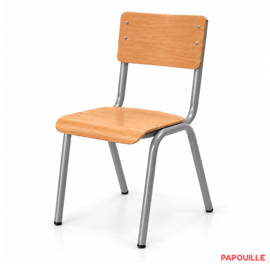 Chaise scolaire H46 cm - T6 - Gris