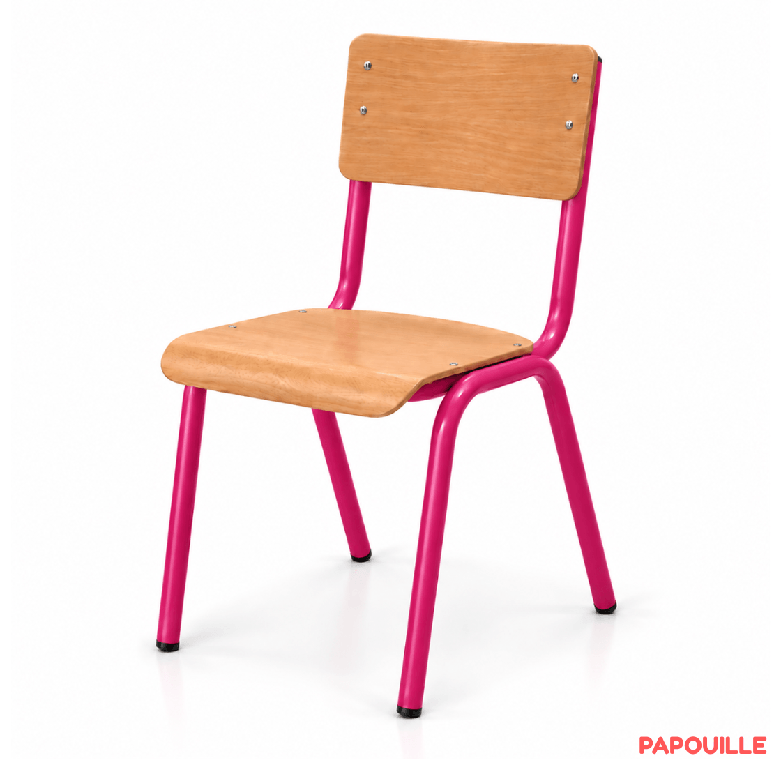 Chaise scolaire H43 cm - T5 - Fuchsia
