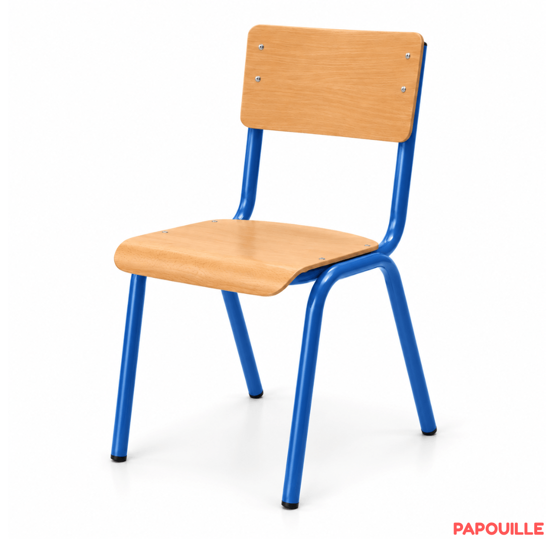 Chaise scolaire H38 cm - T4 - Bleu