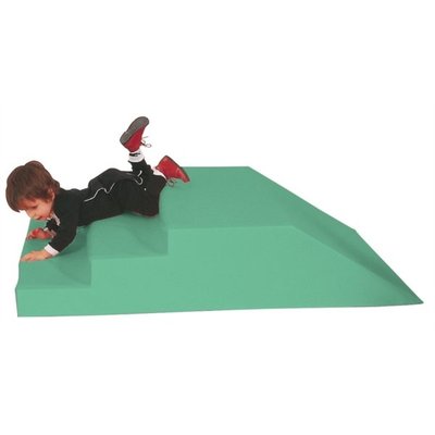 Motricité - Module de Motricité Enfant - Module escalier toboggan 3 marches en mousse pvc h.30cm Abricot