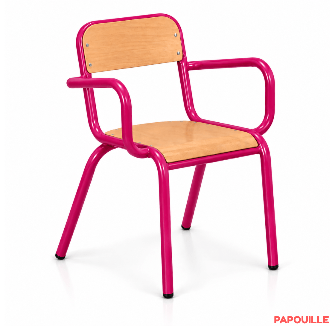 Fauteuil en bois adulte - H 46 cm T6 - Fuchsia