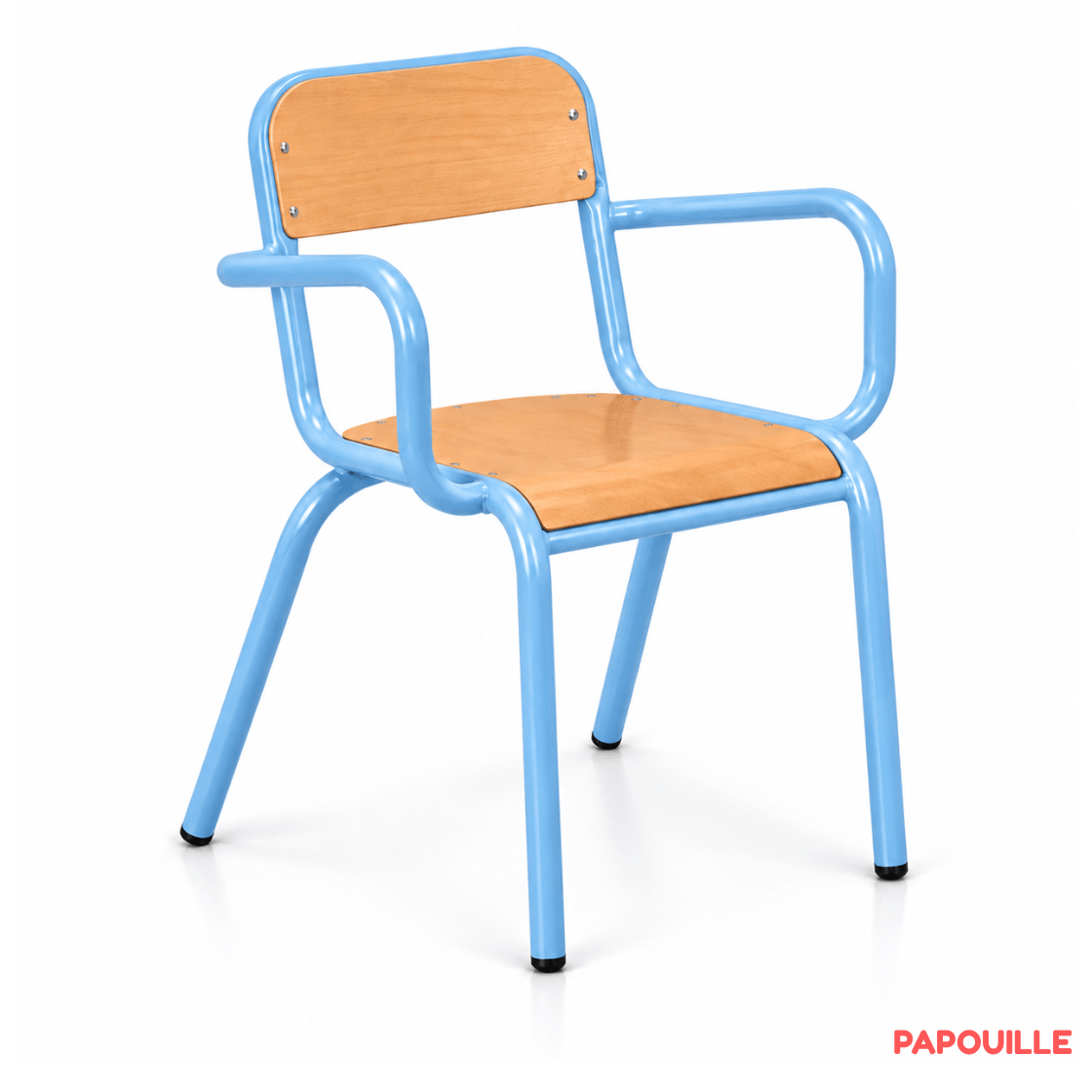 Fauteuil en bois adulte - H 46 cm T6 - Ciel