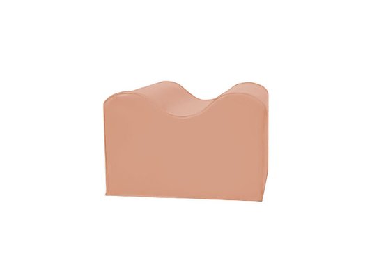 Motricité - Module de Motricité Bébé - Module petite vague ondulé en mousse abricot