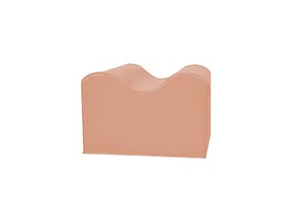 Motricité - Module de Motricité Bébé - Module petite vague ondulé en mousse abricot