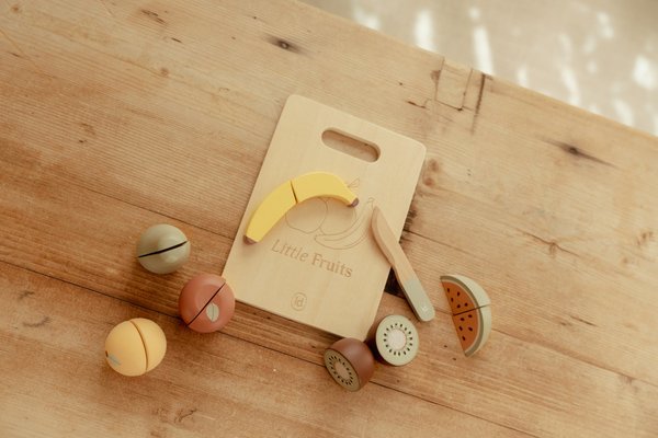 Jouets - Jouets d'Imitation et d'Imagination - Fruit à découper en bois
