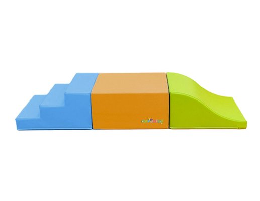 Motricité - Parcours de Motricité Crèche - Kit modules roulade apprentissage en mousse pvc 23 cm pastels
