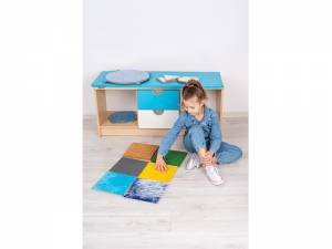 Motricité - Eveil Sensoriels et Tactiles - Tapis sensoriel - 6 dalles