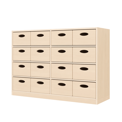 Mobilier - Meuble de rangement scolaire - Meuble de rangement 16 bacs - Lumi