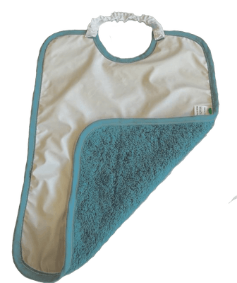Repas - Bavoir - Bavoir électrique dos imperméable - 30 x 40 cm - Turquoise