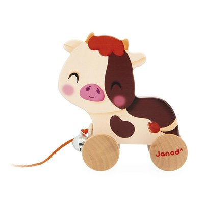 Jouets - Jouets à Pousser, à Tirer - Vache à tirer
