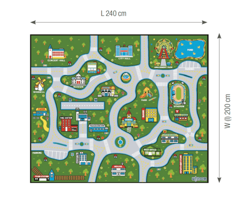 Motricité - Tapis de motricité bébé et enfant - Tapis de jeu - ville