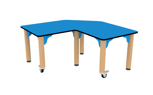 Mobilier - Table crèche et scolaire - Table papillon - T1 - Bleu