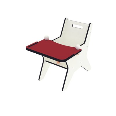 Puériculture - Chaise haute bébé et Siège Repas - Fauteuil avec tablette amovible T0 Rouge