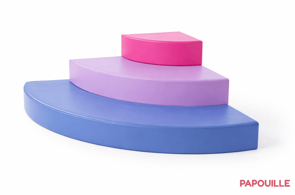 Motricité - Parcours de Motricité Maternelle - Module escad'angle podium en mousse pvc